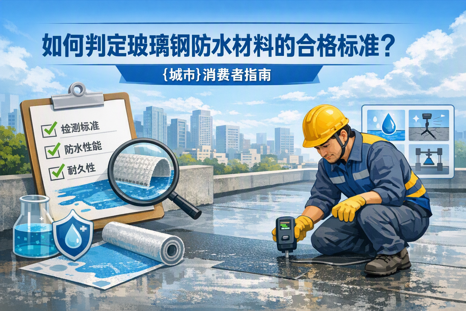 如何判定玻璃钢防水材料的合格标准？ 漯河 消费者指南