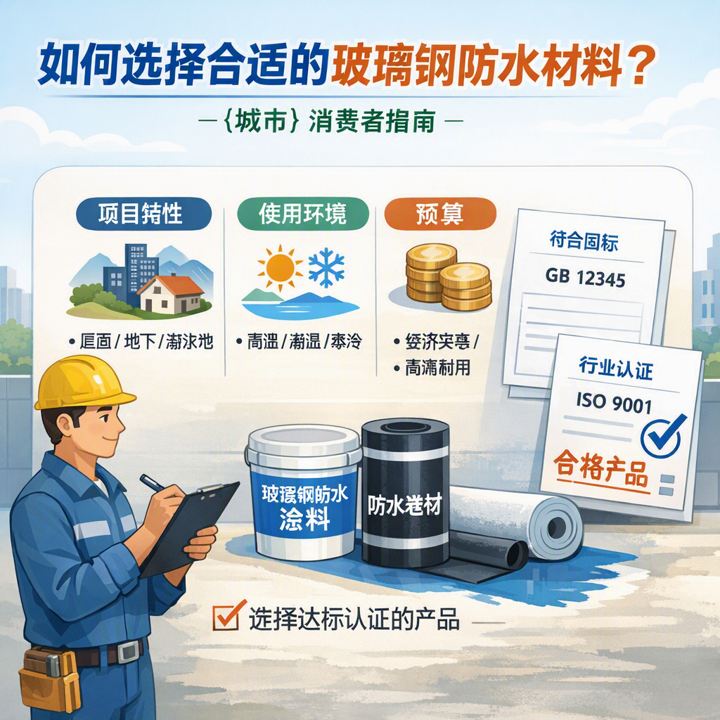 如何判定玻璃钢防水材料的合格标准？ 漯河 消费者指南