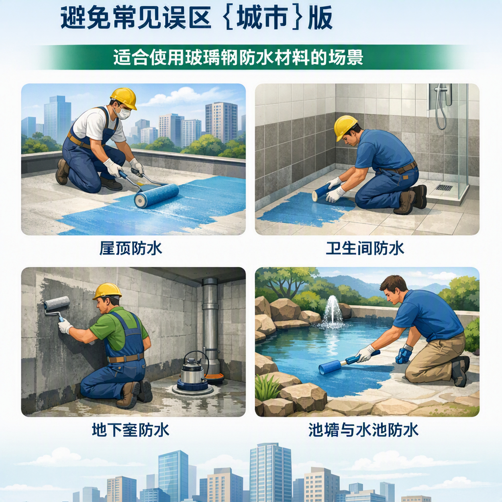 玻璃钢防水材料施工注意事项,避免常见误区 漯河 版