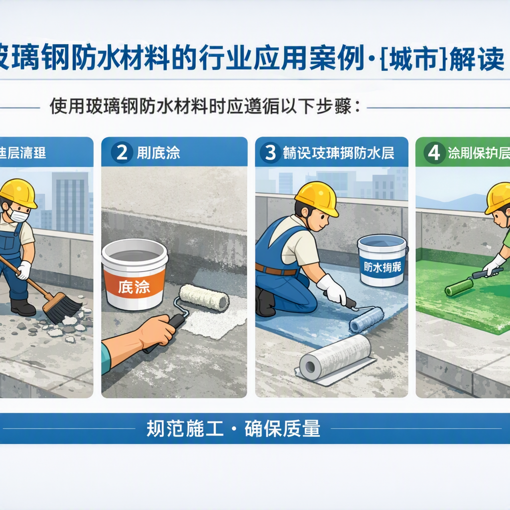 玻璃钢防水材料的行业应用案例,漯河解读