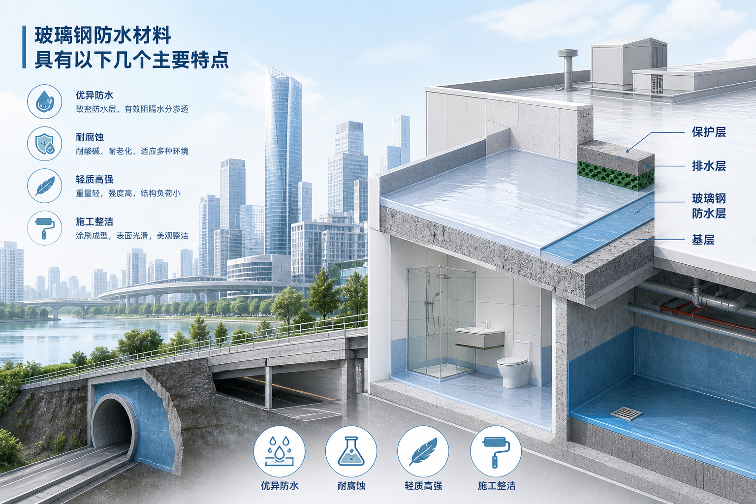2023年玻璃钢防水材料市场趋势分析，关注 漯河 发展
